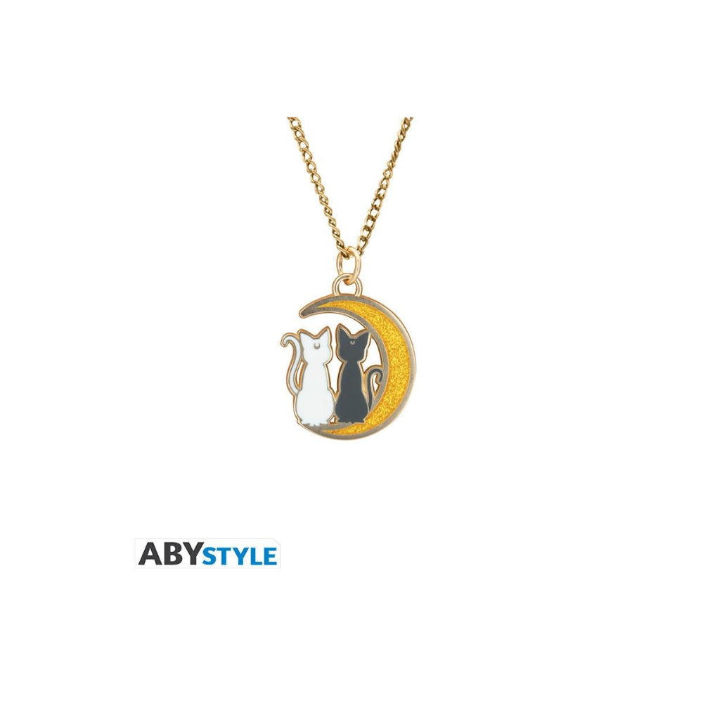 SAILOR MOON - Chats sur la lune - Collier avec pendentif