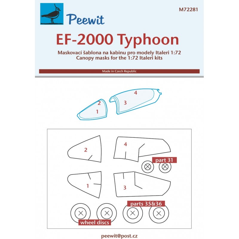 Accessoire Eurofighter EF-2000 Typhoon (conçu pour être utilisé avec les kits Italeri)