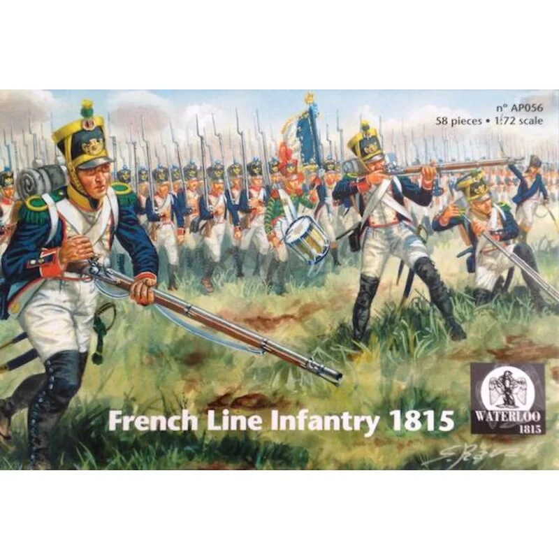 Figurines Français Infanterie de Ligne 1815 x 58 pièces