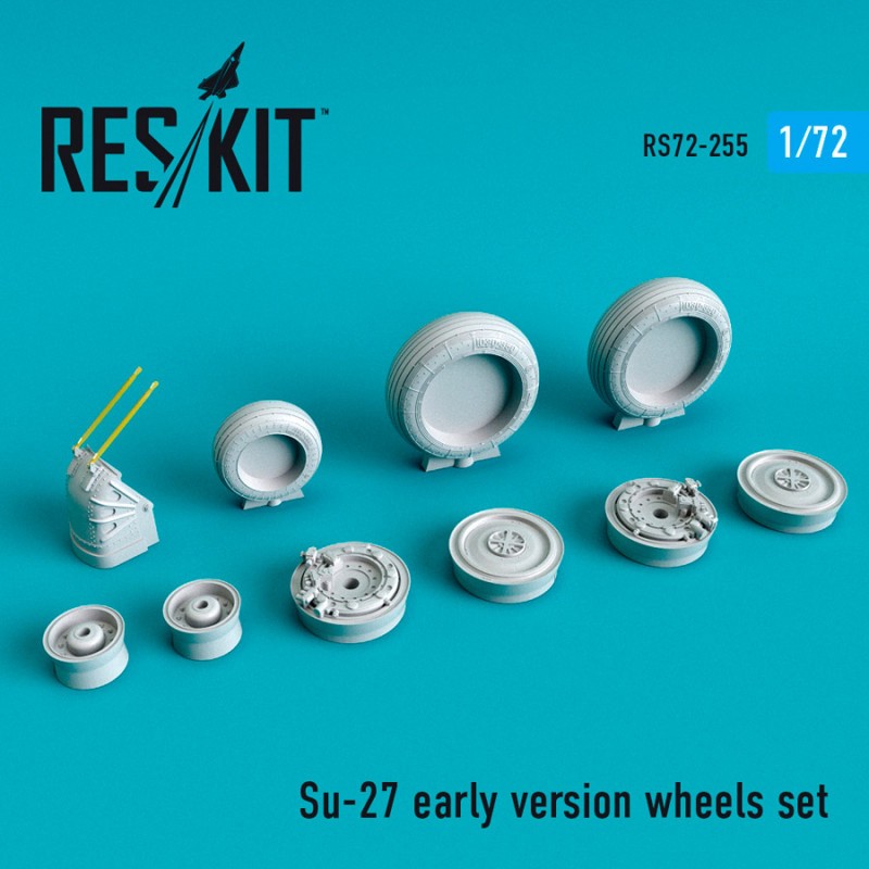 Jeu de roues Sukhoi Su-27, première version (conçu pour être utilisé avec les kits Hasegawa, Revell, Trumpeter et Zvezda)