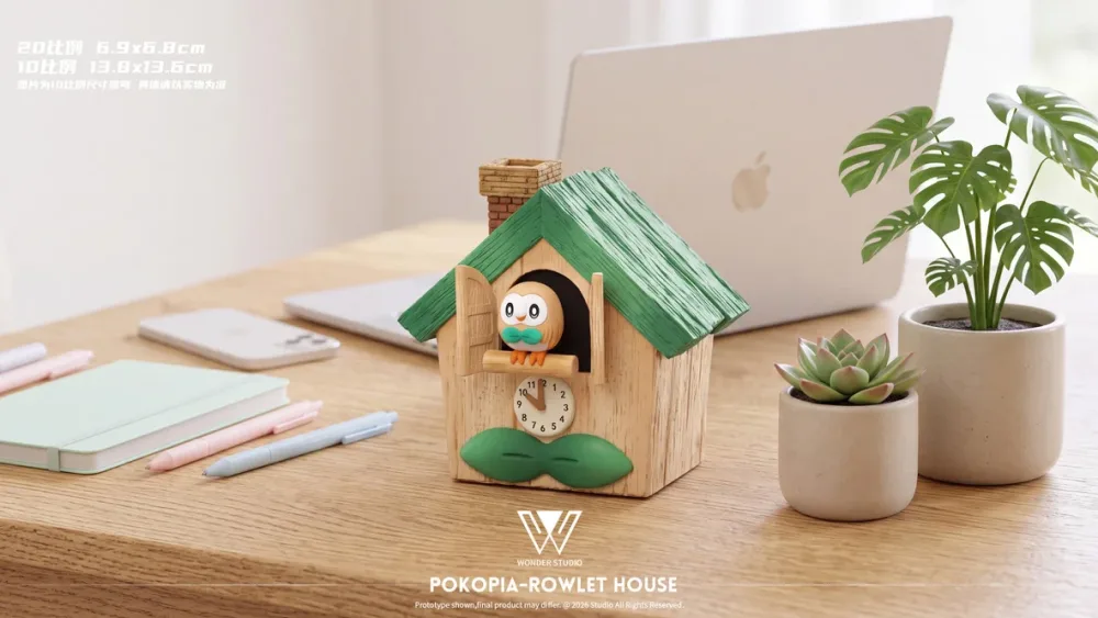 [PREORDER] 1/20 Scale World Figure [WONDER] – Rowlet Clock