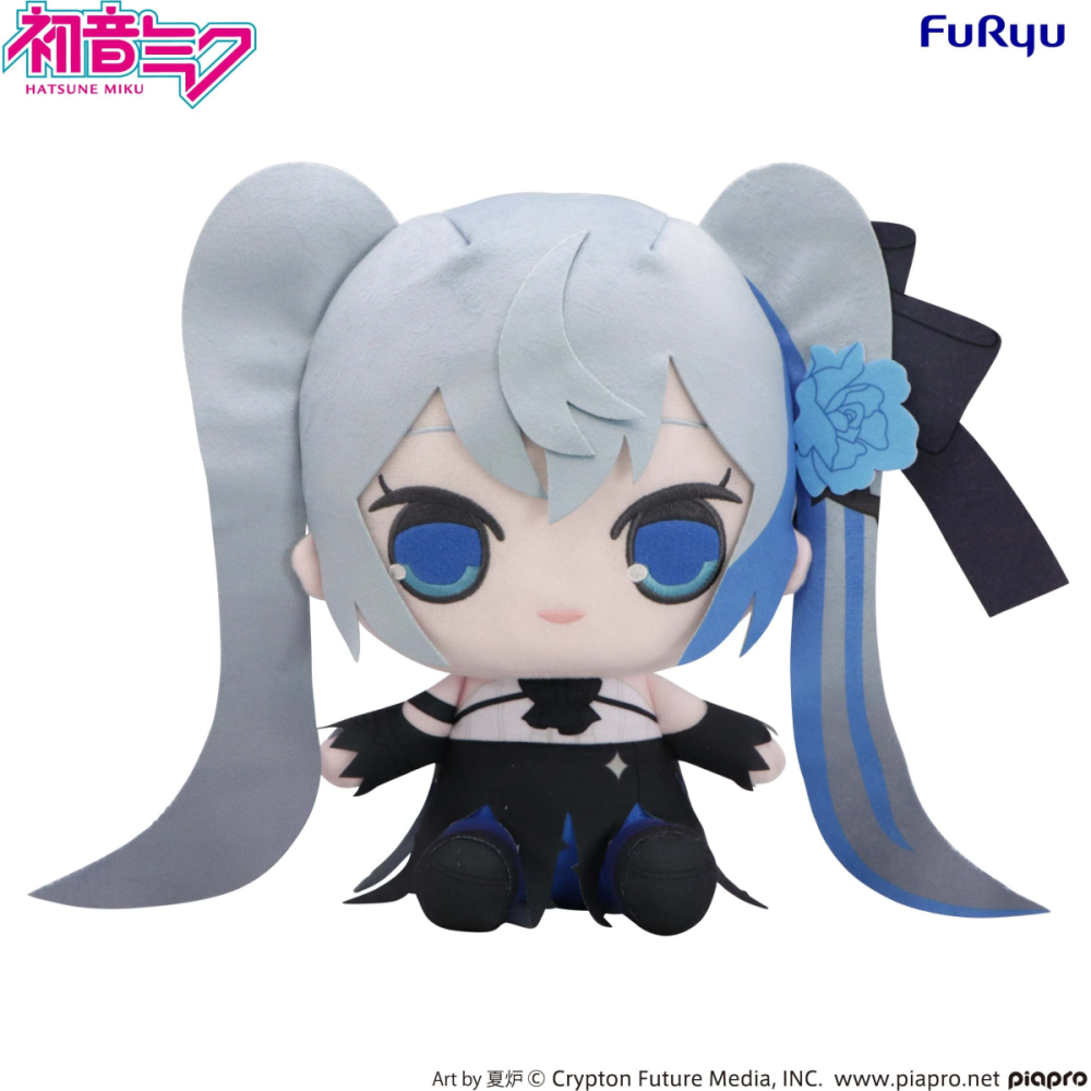 HATSUNE MIKU - Blue Rose - Big Plush Toy Kyurumaru 28cm