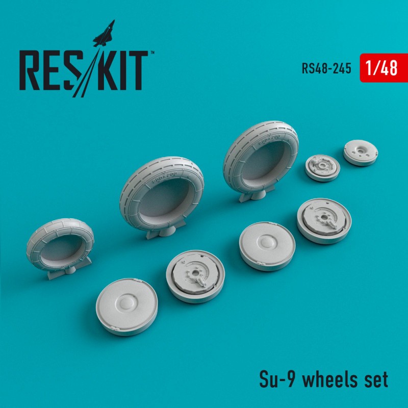 Jeu de roues Sukhoi Su-9 (conçu pour être utilisé avec les kits Trumpeter)