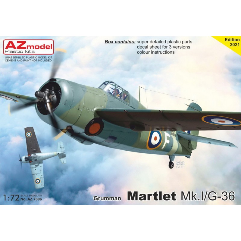 Maquette Reboîte Grumman Martlet Mk.I/Grumman G-36