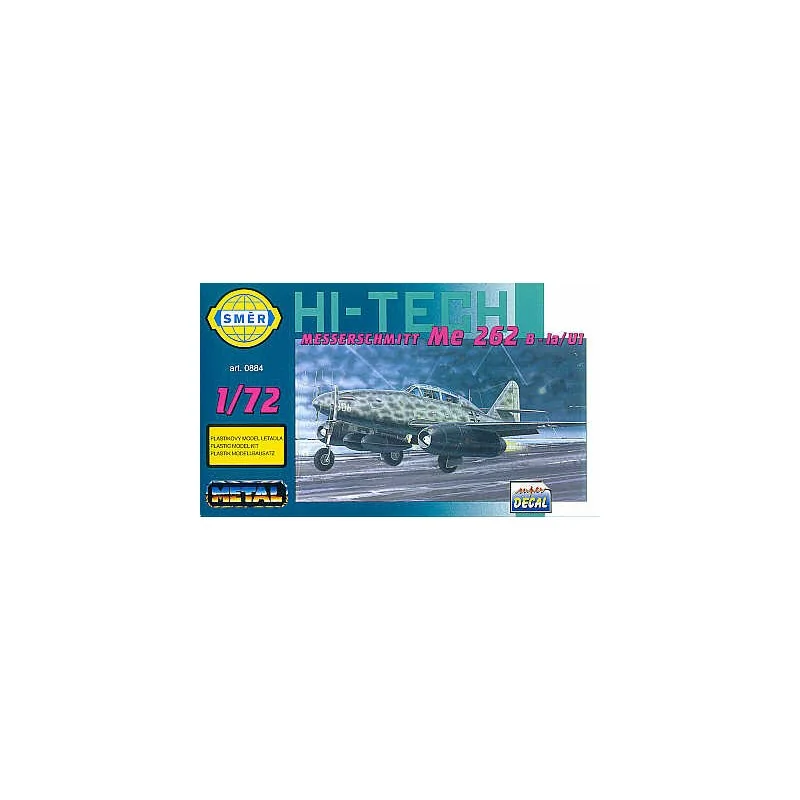 Maquette Messerschmitt Me-262B-1A/U-1 ith etched parts