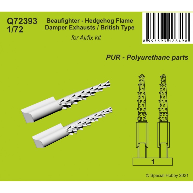 Accessoire Bristol Beaufighter - Échappements Hedgehog Flame Damper / British Type Hedgehog