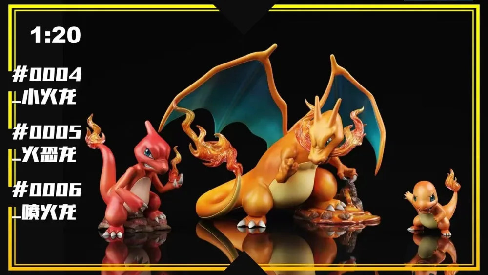 [PREORDER] 1/20 Scale World Figure [SXG] – Charmander & Charmeleon & Charizard