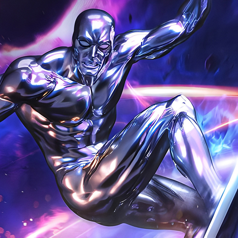 MARVEL Silver Surfer Deluxe Art Scale Iron Studios – Statue