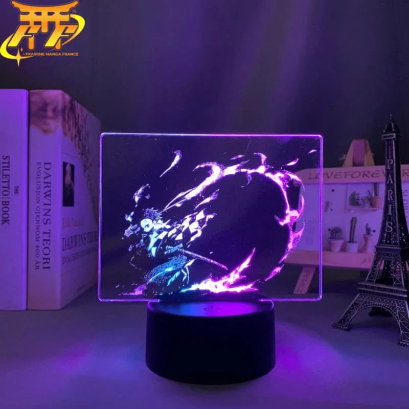 Lampe LED Tanjiro Kamado Flamme du Destin Bicolore - Demon Slayer™