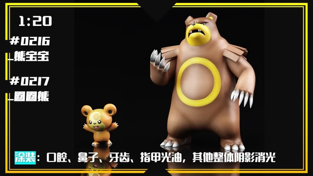 [PREORDER] 1/20 Scale World Figure [SXG] – Teddiursa & Ursaring