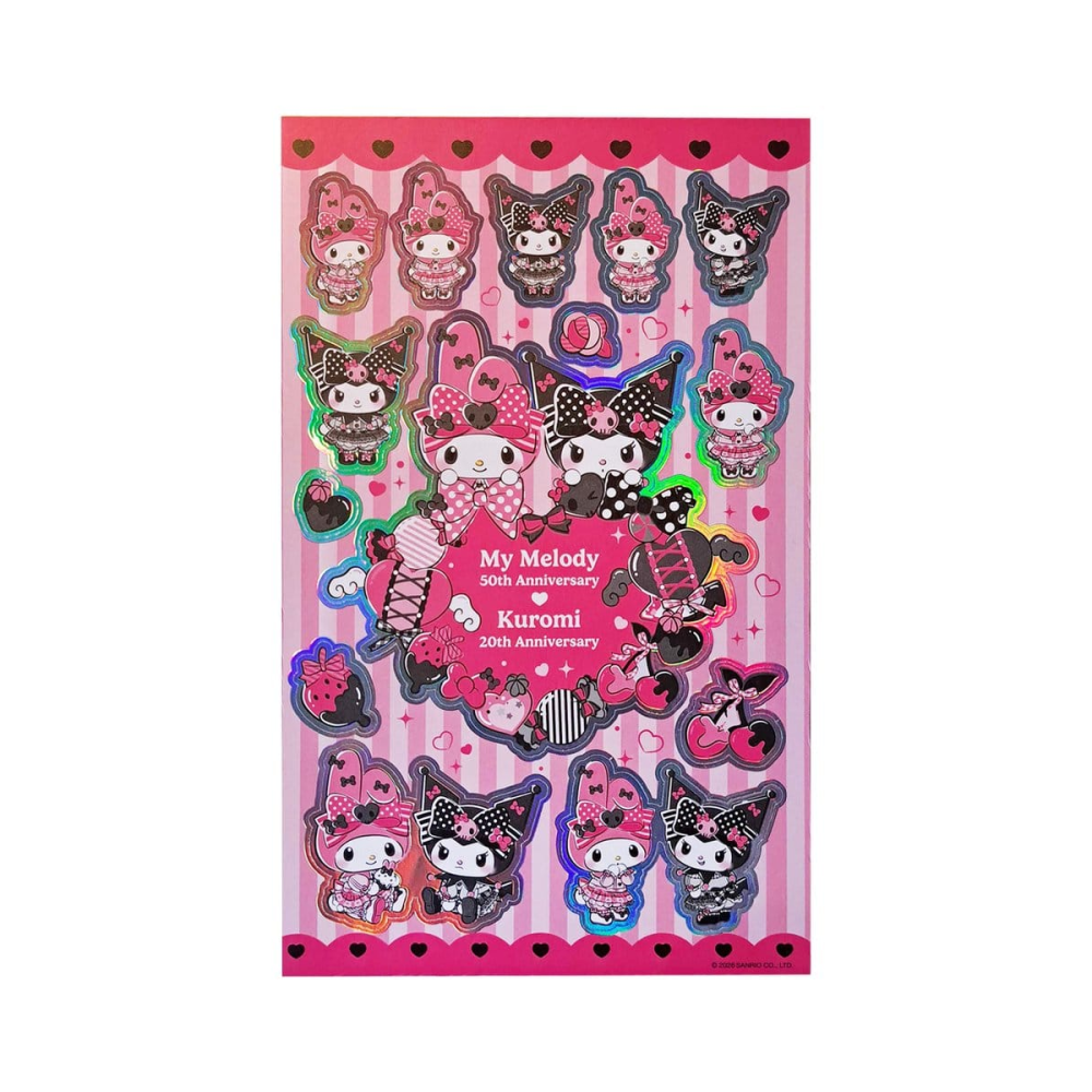 Sanrio stickers Pink Black Party Series