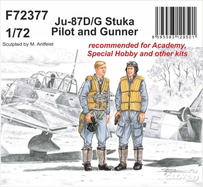 Accessoire Pilote et tireur de Stuka Junkers Ju-87D/G