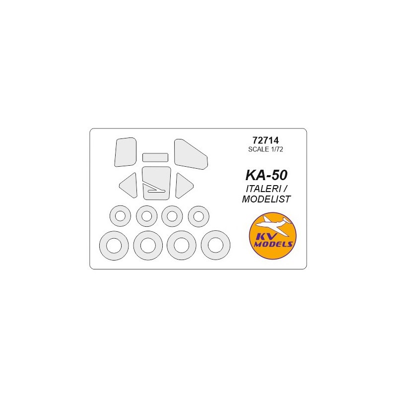 Masques de roues Kamov Ka-50 HOKUM+ (conçus pour être utilisés avec le kit ITALERI IT031 / le kit REVELL RV4406 / le kit TAMIYA