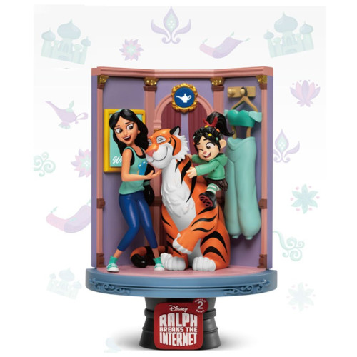 Figurine Disney Ralph 2.0 diorama PVC D-Stage Jasmine & Vanellope 15 cm - BEAST KINGDOM