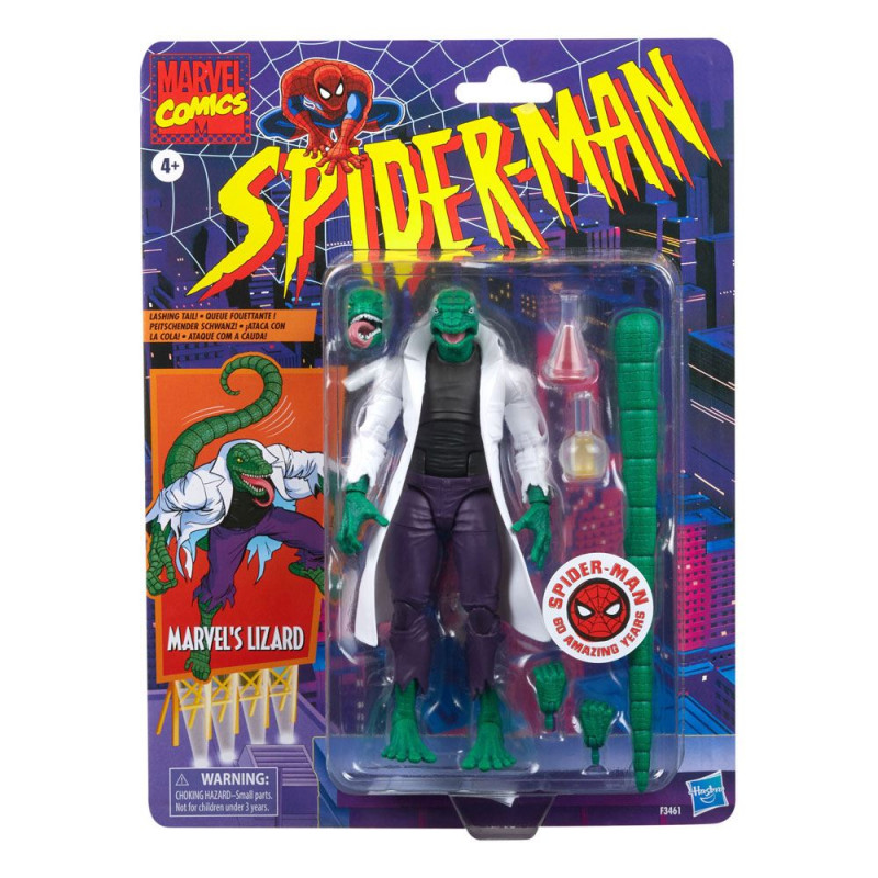 SPIDER-MAN Marvel Legends Retro Lézard Hasbro – Figurine