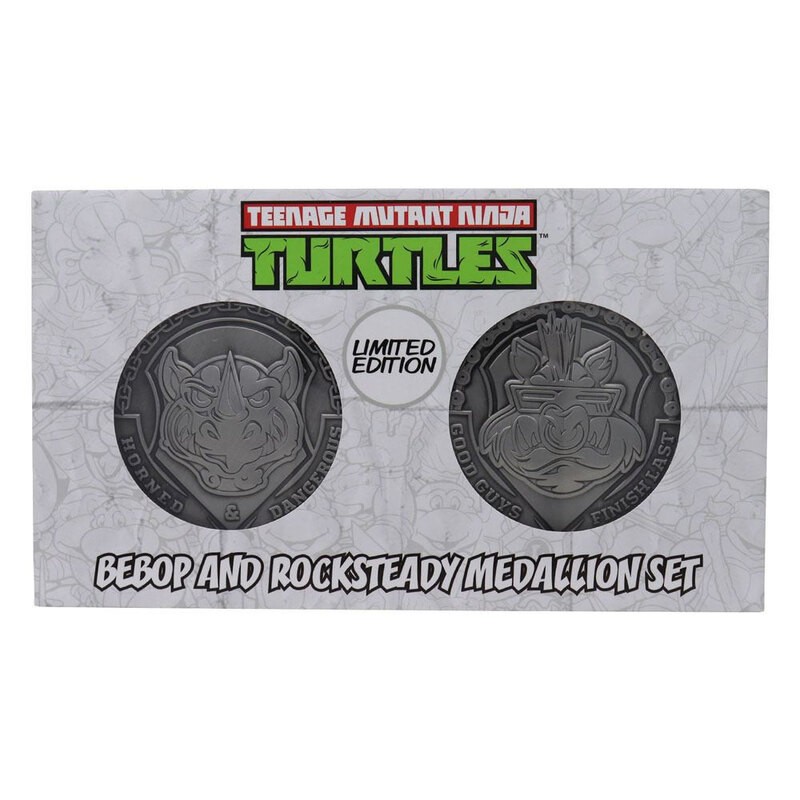 Les Tortues ninja pack 2 médaillons Bad Guys Limited Edition