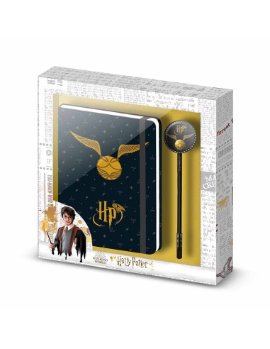 Harry Potter Negro Diario + Bolígrafo Fashion Harry Potter Wings