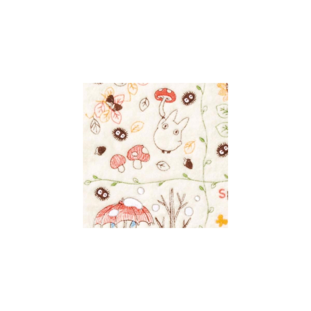 Mon voisin Totoro - serviette de toilette Wreath of Nuts 25 x 25 cm