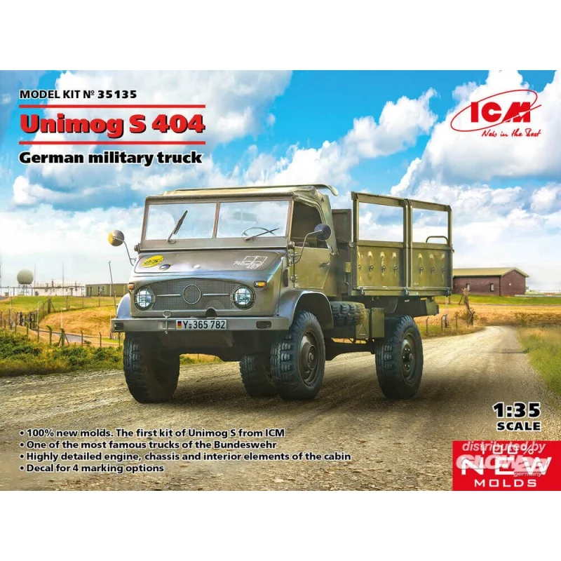 Maquette Unimog S 404, camion militaire allemand