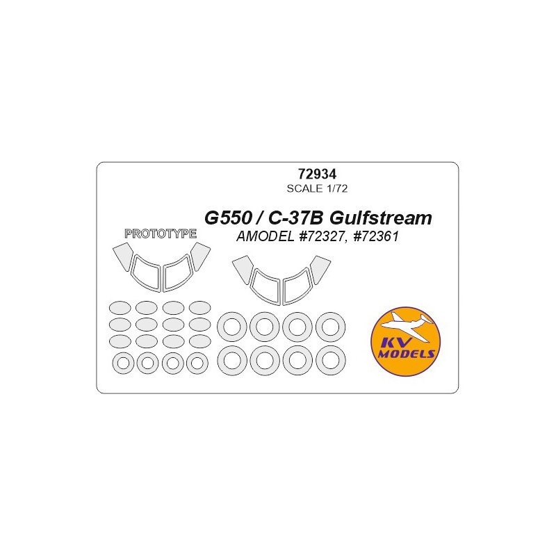 Accessoire Gulfstream G550, C-37B + masques prototypes et masques pour roues