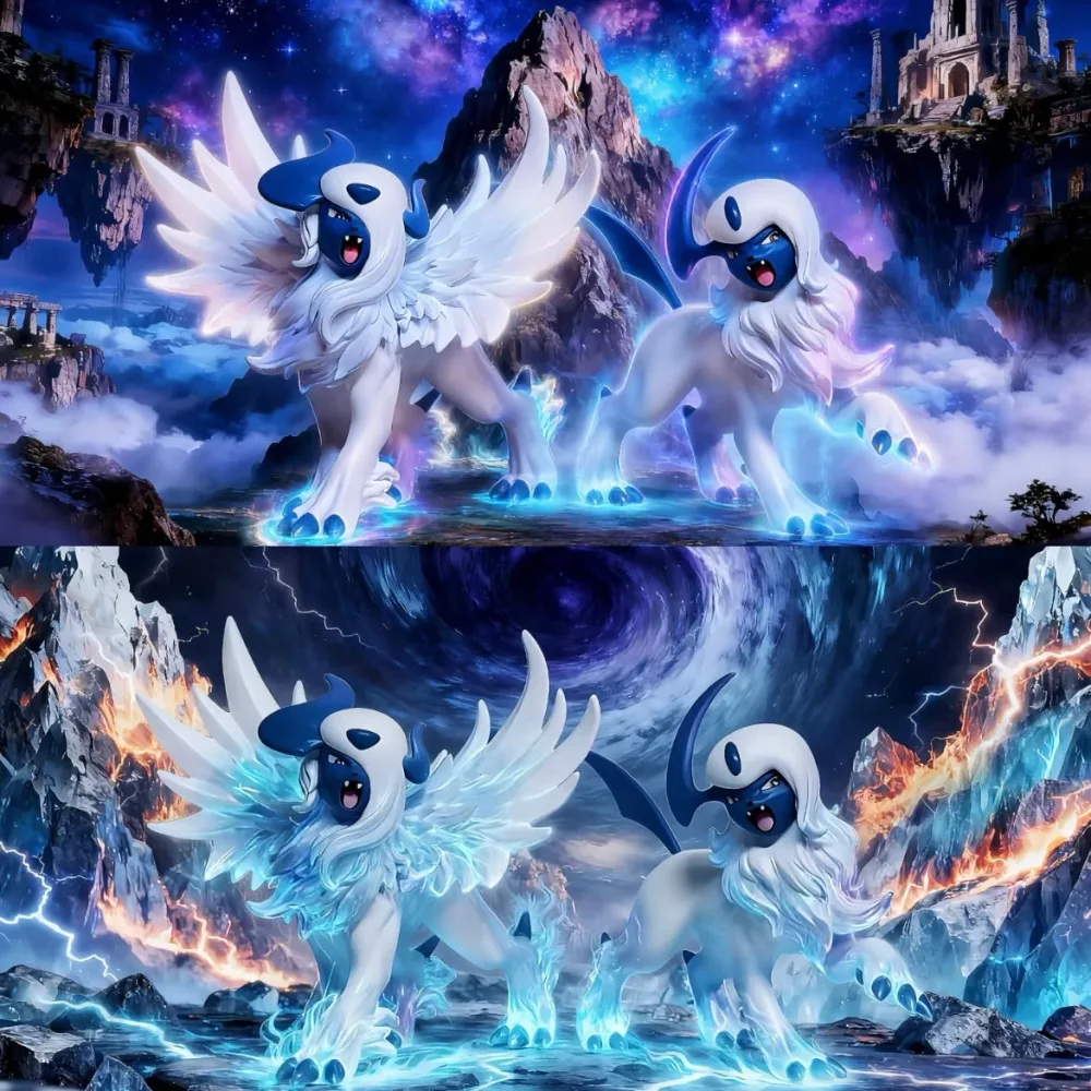 [IN STOCK] 1/20 Scale World Figure [CHANGQING] – Absol & Mega Absol