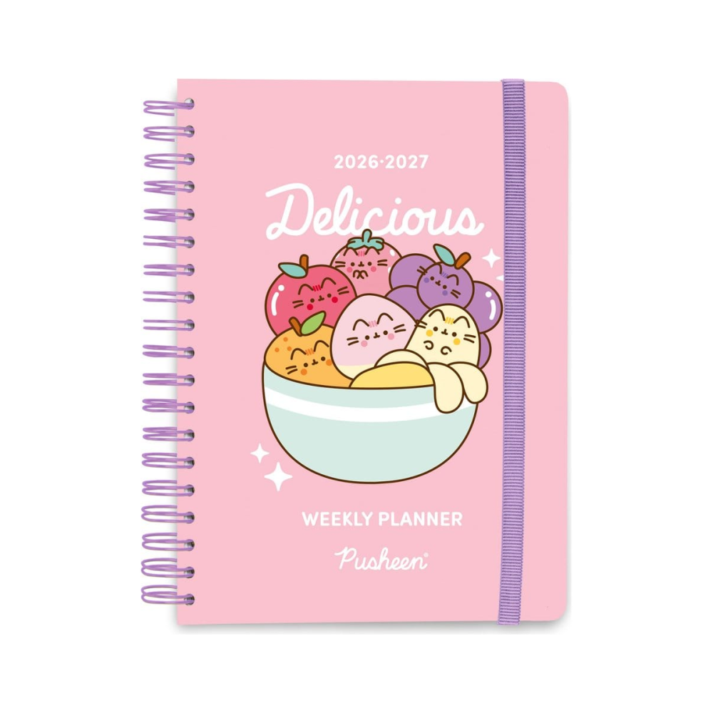 Pusheen agenda scolaire hebdomadaire 2026/2027 Fruits A5
