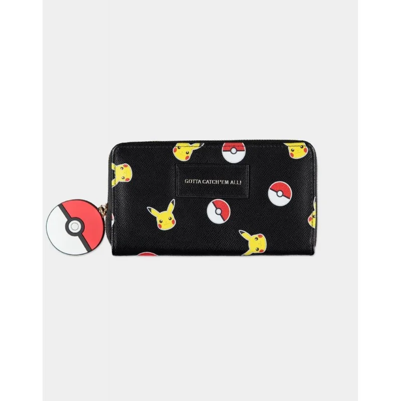 Pokemon : Portefeuille zippé à imprimé intégral