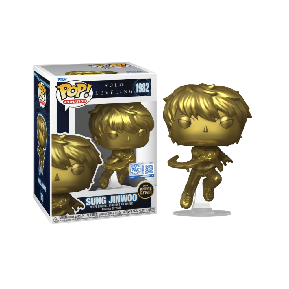 Figurine Pop SOLO LEVELING - POP N° 1982 - Sung Jinwoo (Anime Of The Year) With Case