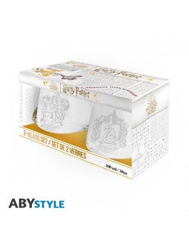 HARRY POTTER- Set de 2 vasos – ESCUDOS