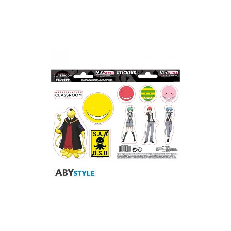 ASSASSINATION CLASSROOM - Stickers - 16x11cm/ 2 planches - Koro