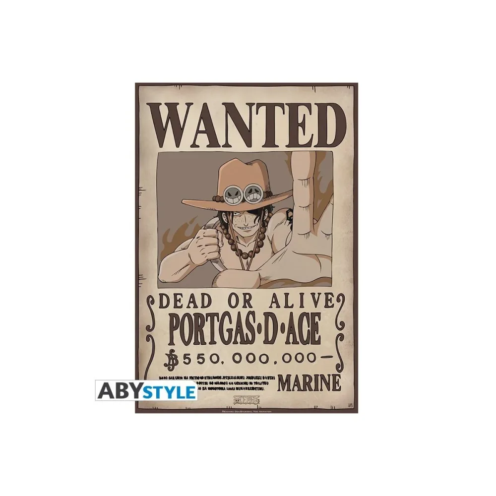 One Piece - Affiche Wanted Portgas D.Ace