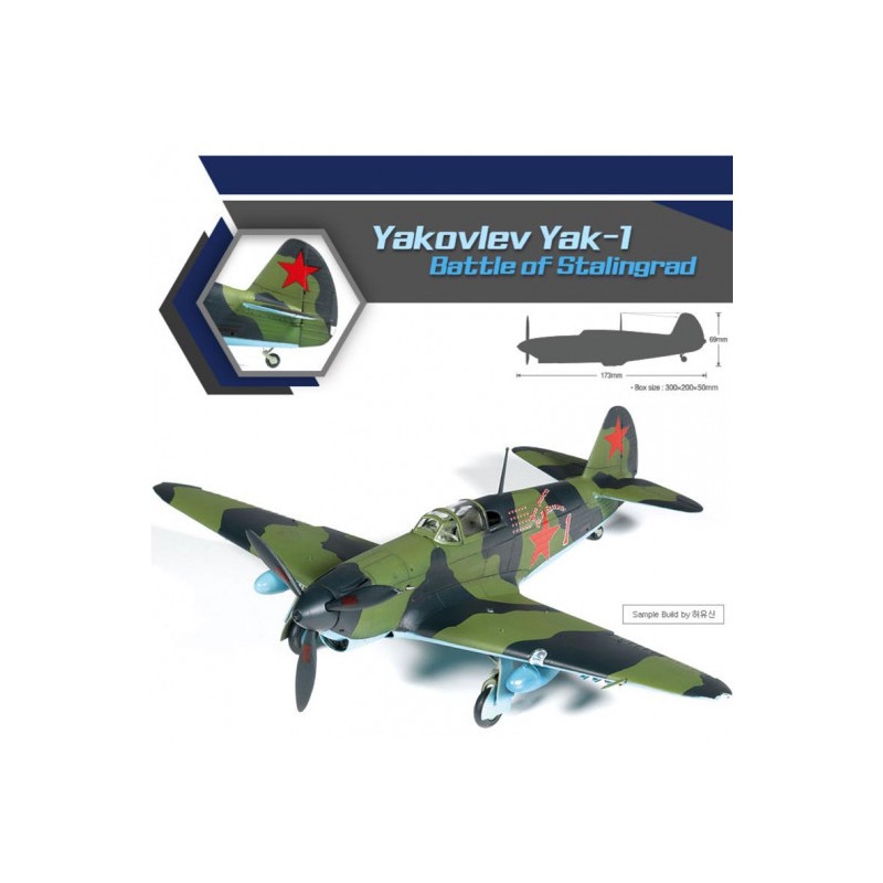 Maquette d'avion en plastique Yakovlev Yak-1 Bataille de Stalingrad