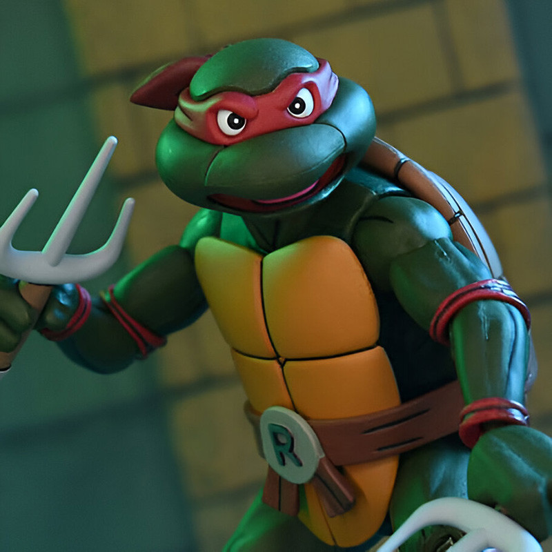 Figurine – TORTUES NINJA Ultimate Cartoon VHS Raphael Neca