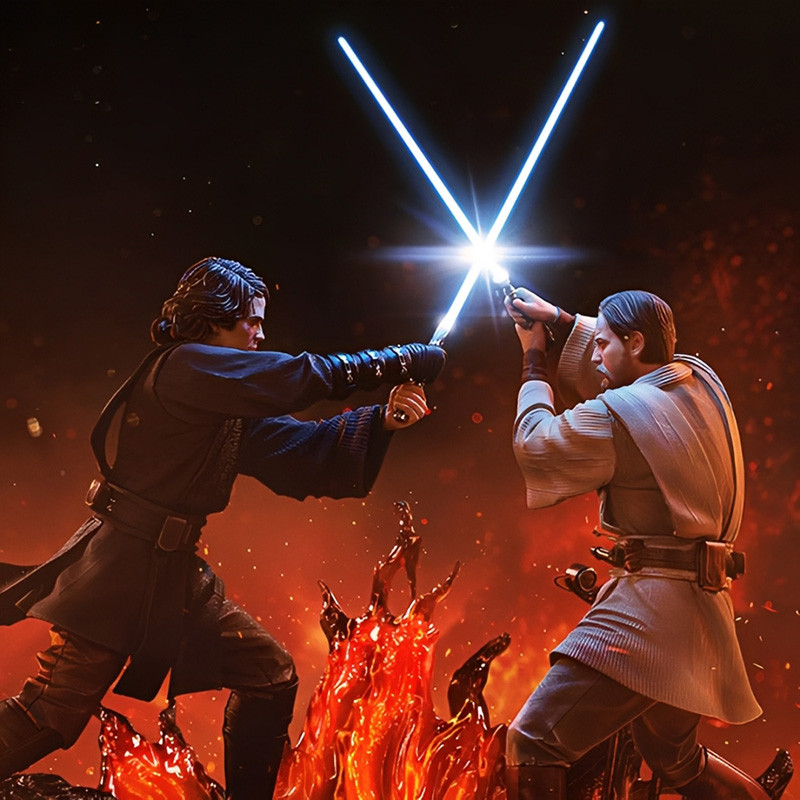 Statue – STAR WARS Anakin VS Obi-Wan Deluxe Art Scale Iron Studios