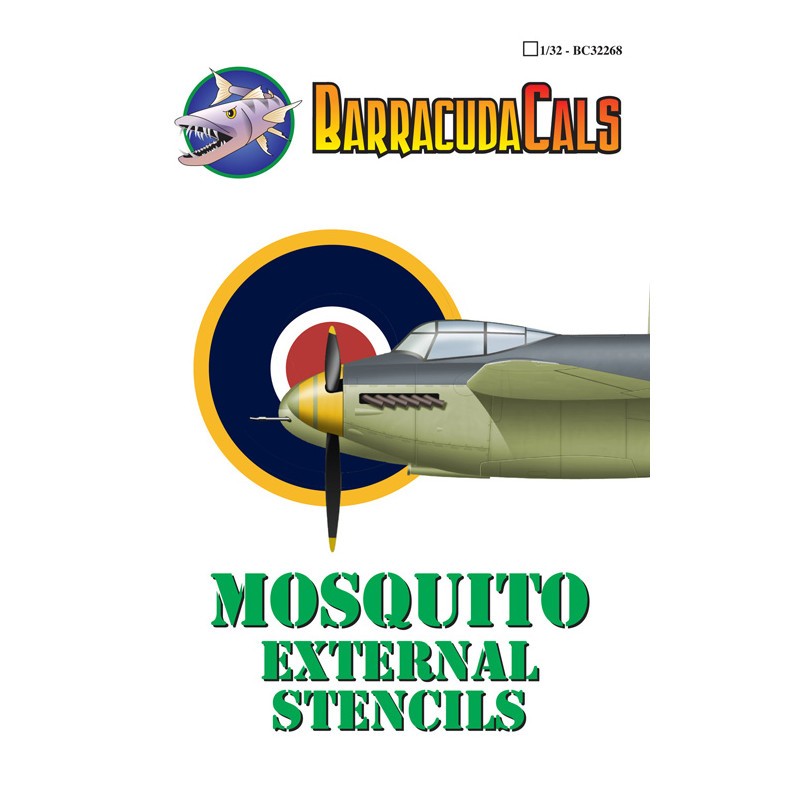 Décal Pochoirs externes de Havilland Mosquito adaptés à tous les Mk.s [Mk.IX/XVI Mk.IV Mk.VI]