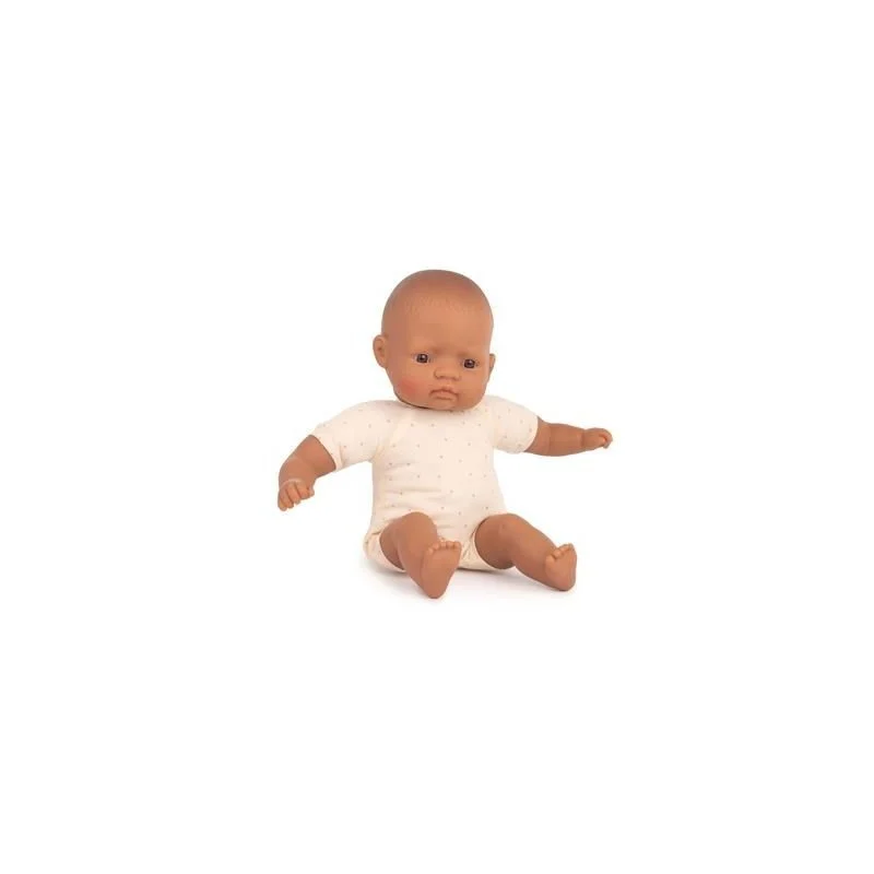ML Poupées: POUPÉE BÉBÉ LATINO-AMERICAIN avec CORPS en TISSU 32cm