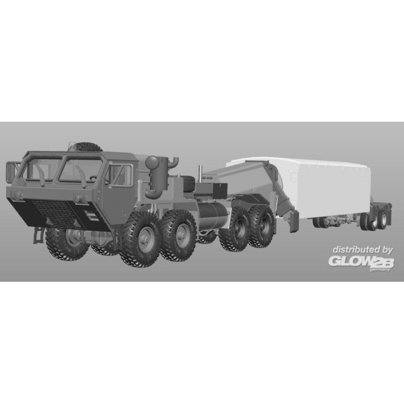 Maquette Tracteur M983 avec radar bande X AN/TPY-2