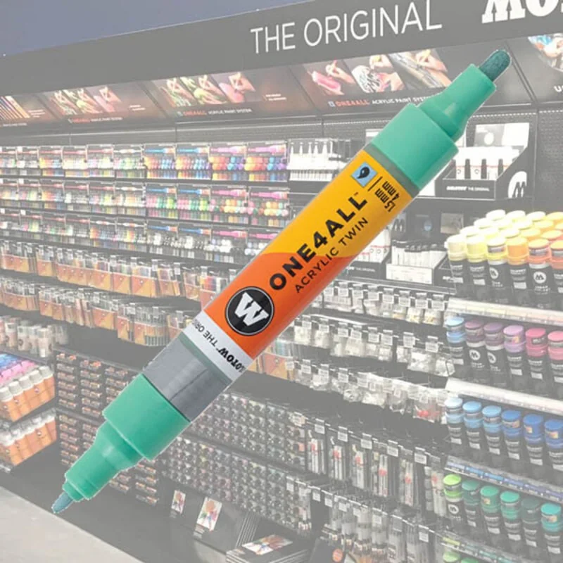Molotow Acrylic Marker One4All Twin 1,5/4mm 020 Lago Blue Pastel