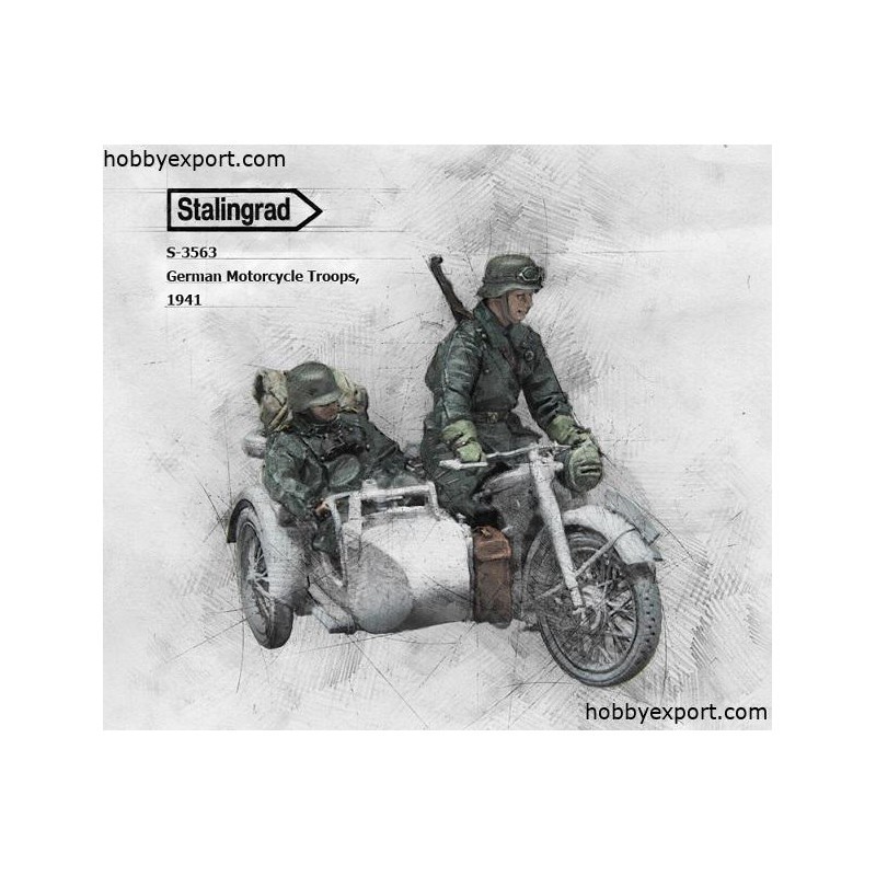 Figurines Troupes moto allemandes