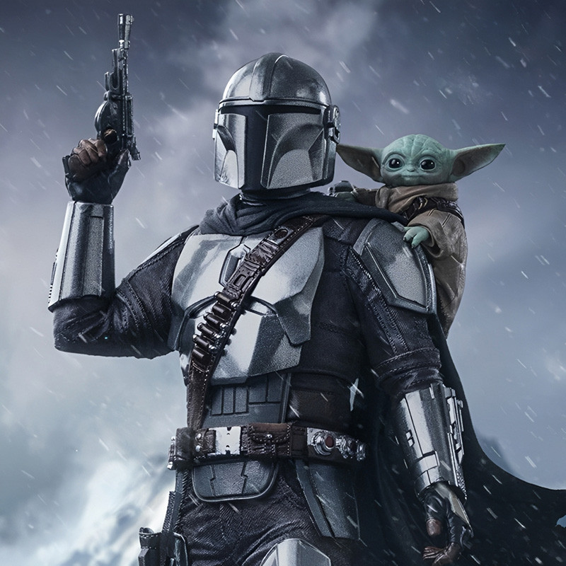Statue – THE MANDALORIAN & GROGU Art Scale The Mandalorian & Grogu Iron Studios