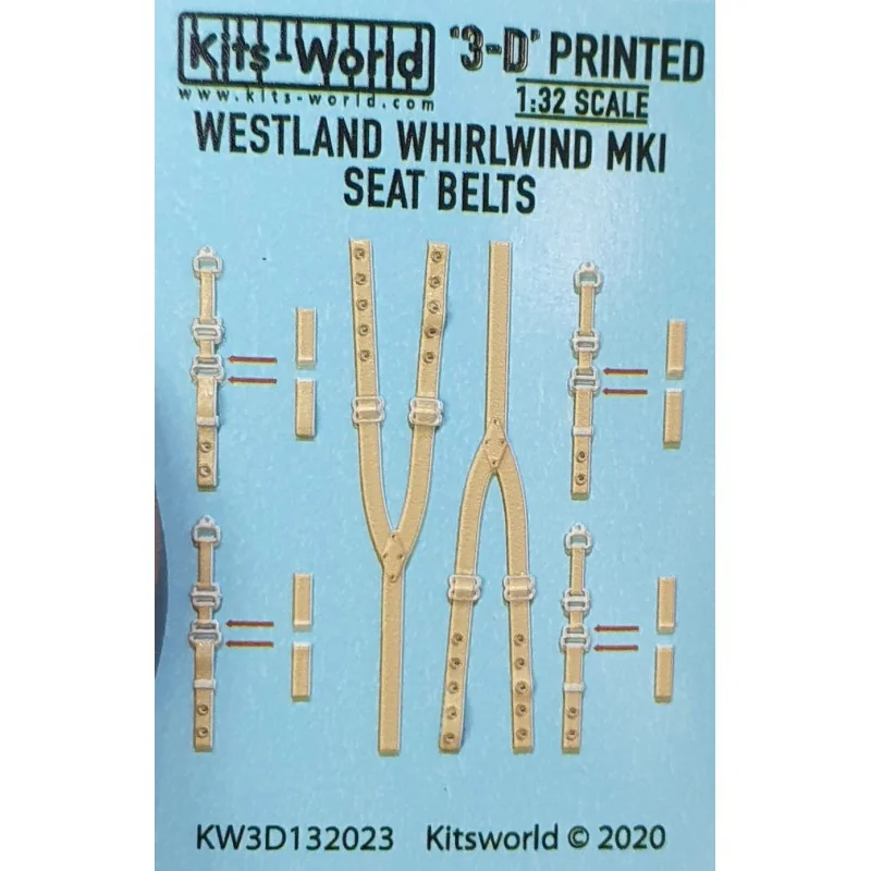 Décalcomanie Autocollants de ceinture de sécurité Westland Whirlwind F Mk.I 3D. Special Hobby (conçu pour être utilisé avec les