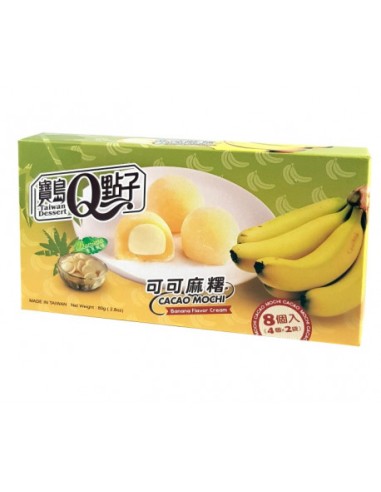 Mini mochi sabor a Plantano 24/80g BAODAO – Collection