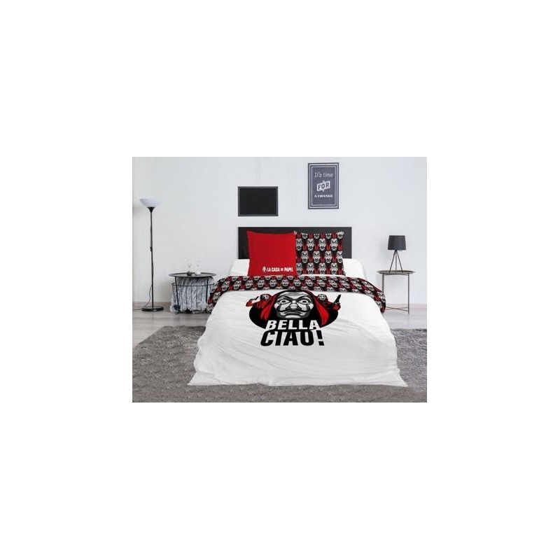 CASA DE PAPEL - Parure de lit 240x220cm - Bella Ciao '100% Coton'