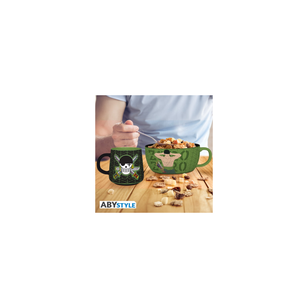 ONE PIECE - Zoro - Set Petit Déjeuner Mug + Bol