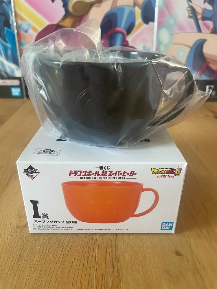 Mug – Dragon Ball Super: Super Hero – plastique noir Capsule Corp Ichiban Kuji (Prize I)